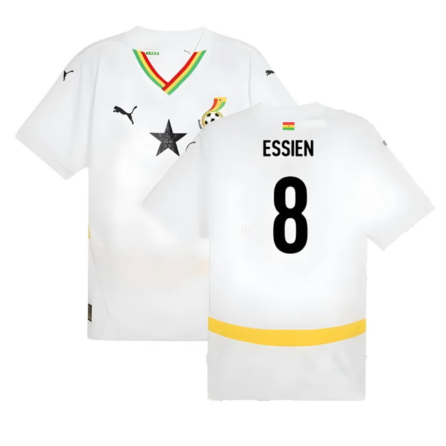 2024-2025 Ghana Home Shirt (Essien 8)-SoccerKits Hub | Buy Soccer Jerseys Online
